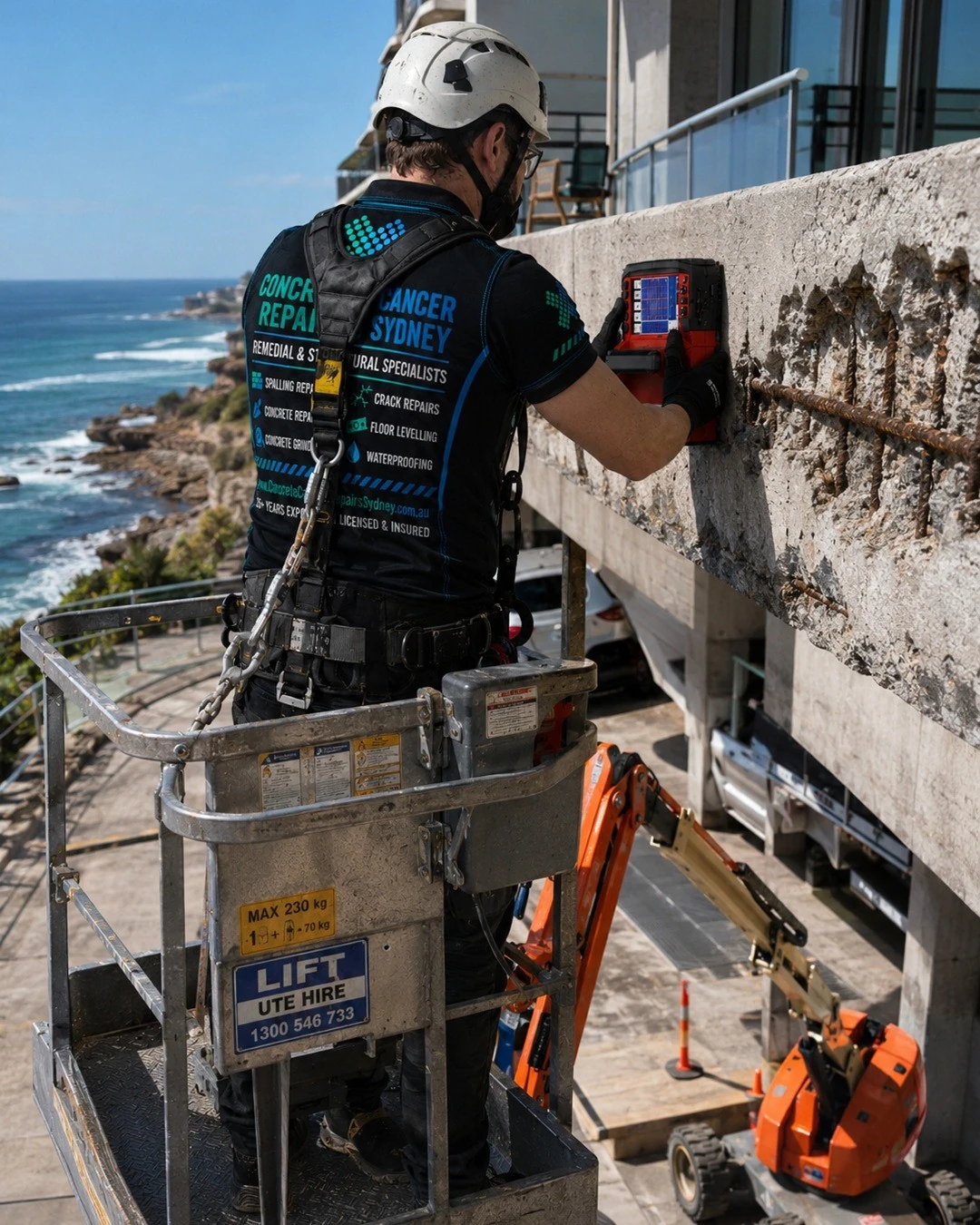 Elevated Work Platforms concrete repair project access