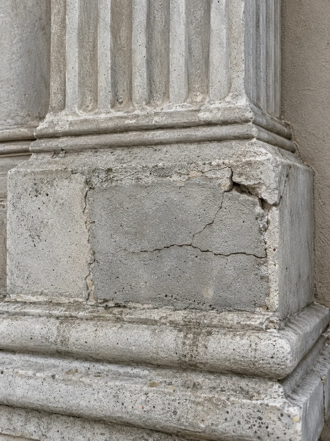 Heritage Concrete Cancer Repairs Sydney 17 Failed previous repairs on an older heritage concrete structure