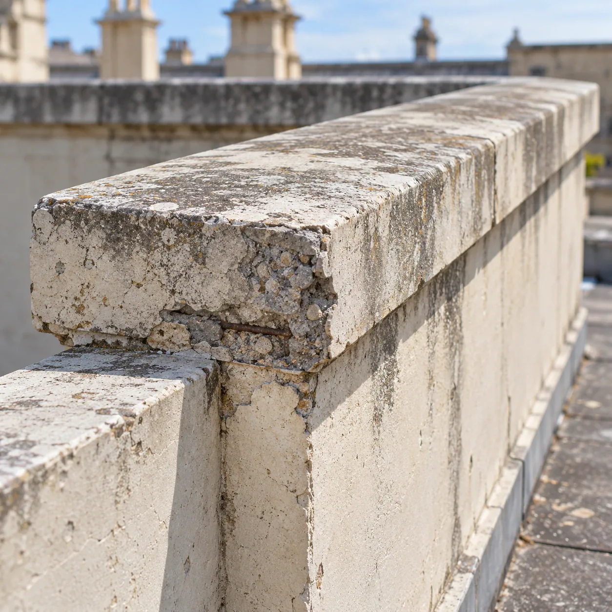 Heritage Concrete Cancer Repairs Sydney 6 Heritage parapet and capping concrete