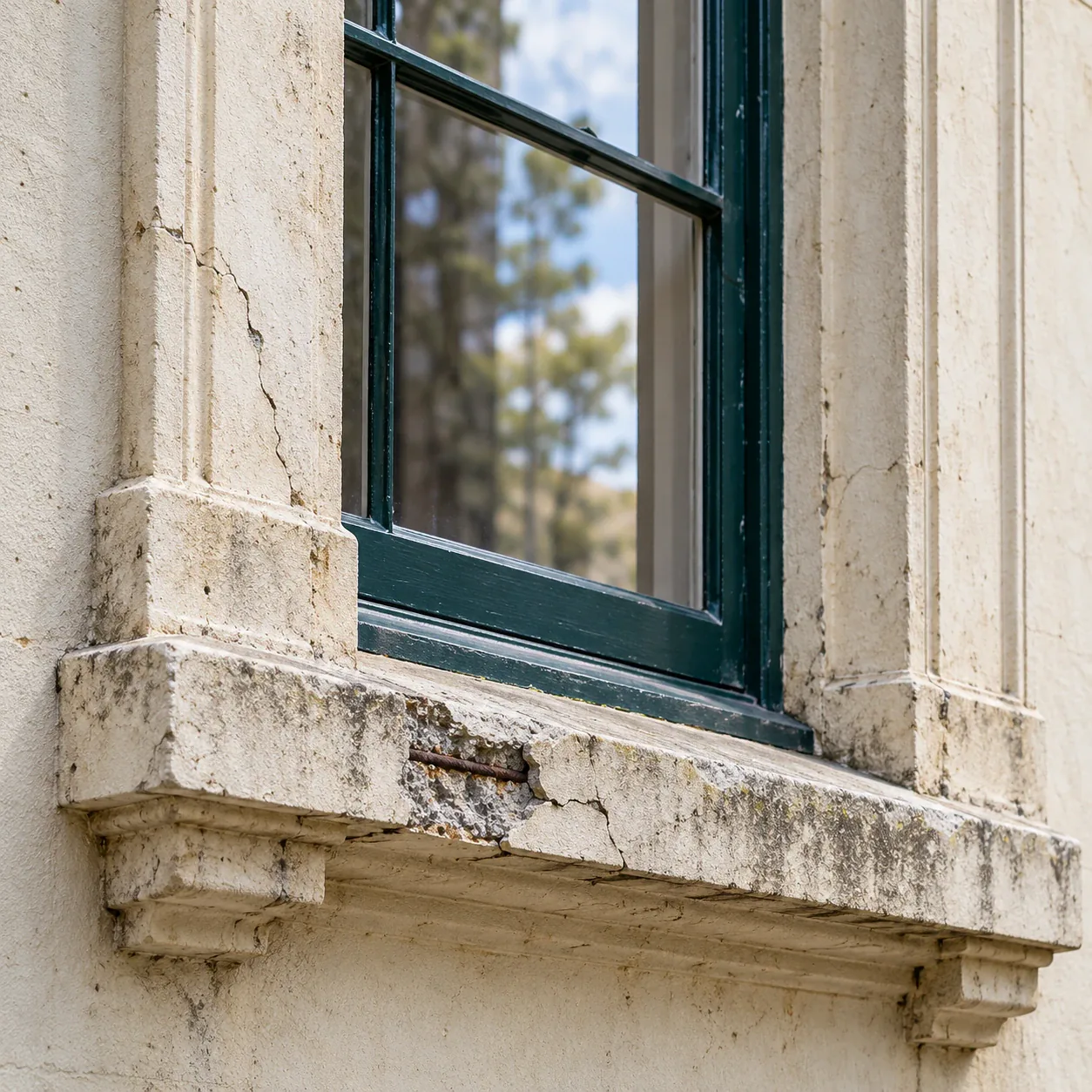 Heritage window sill and surround concrete