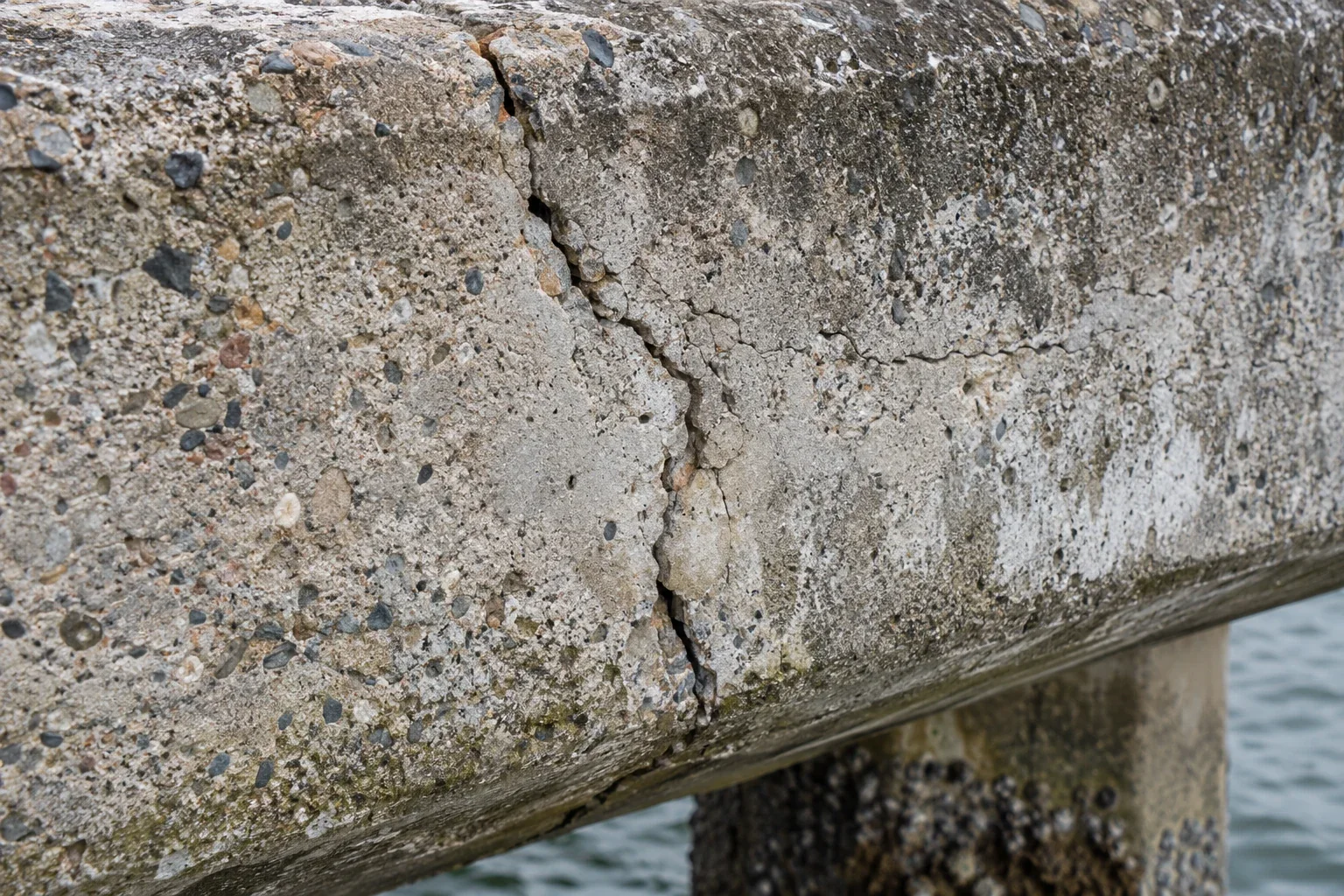 Marine Concrete Cancer Repairs Sydney 13 Cracking in weathered marine concrete