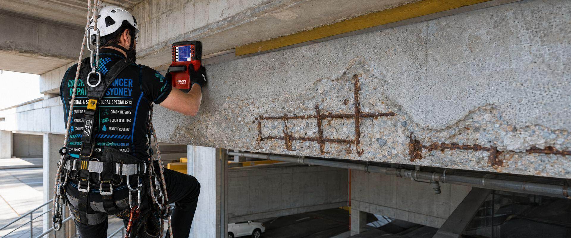 Project works — Westfield Parramatta Car Park Façade, Beam & Column Remediation