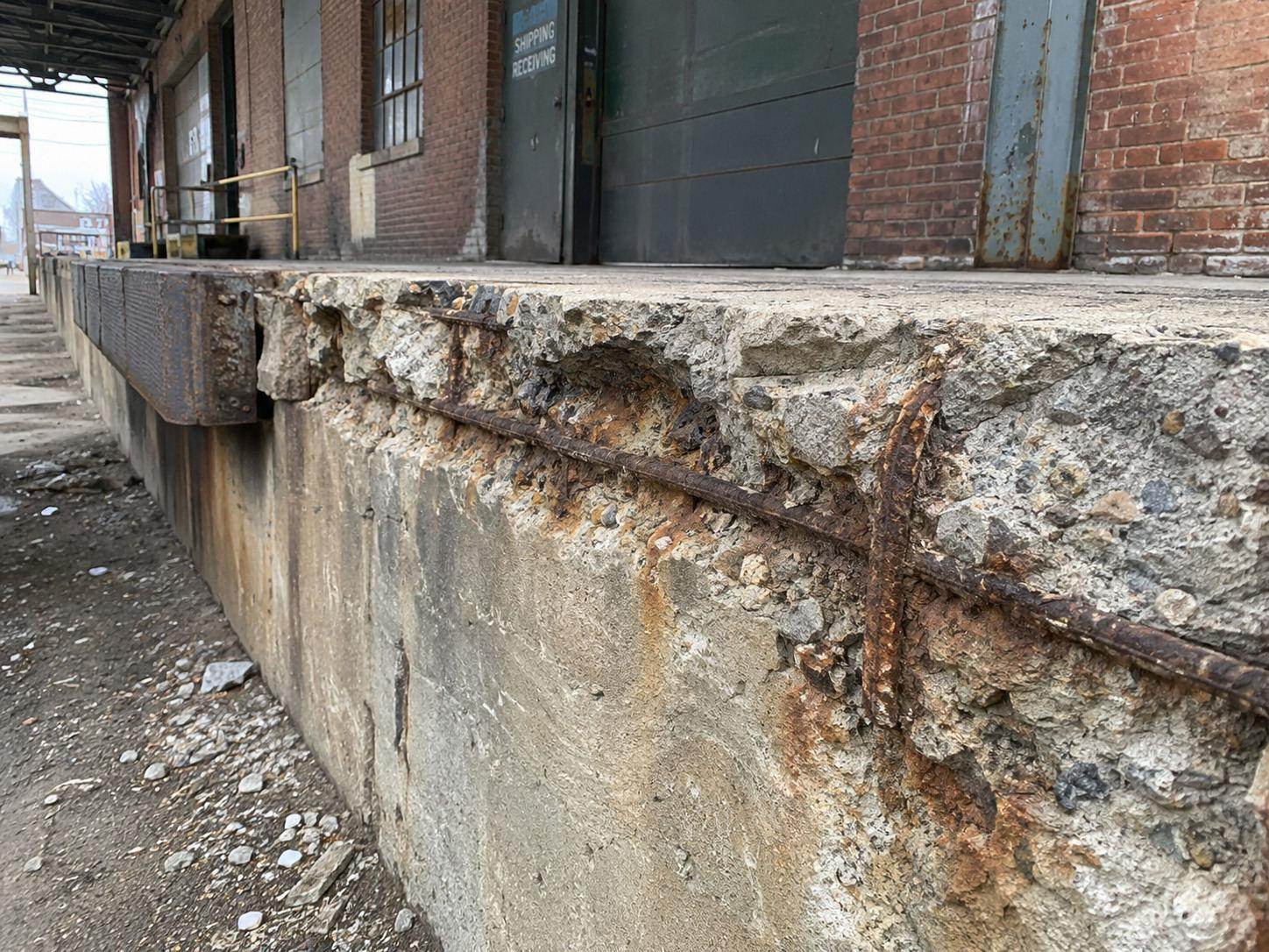 Before repair — Industrial Loading Dock