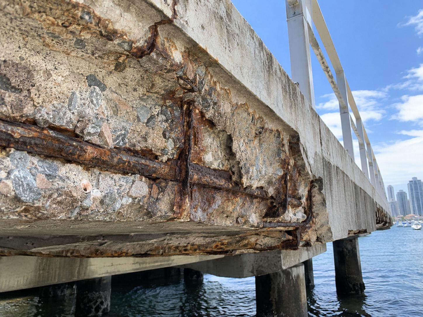 Before repair — Waterfront Marine Edge Beam