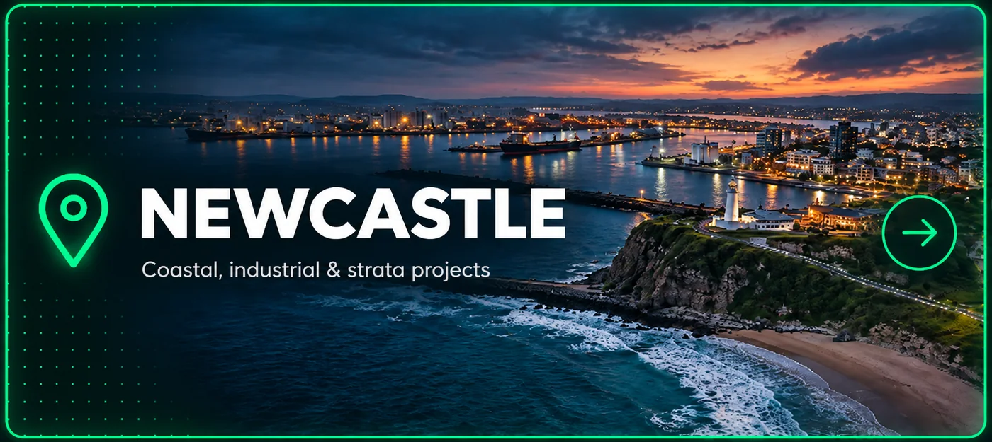 Newcastle concrete cancer repair service area