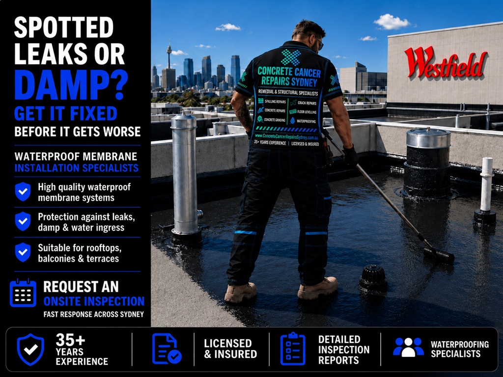 Waterproofing Membrane Installation 12 Waterproofing Installers Sydney - Free Quotes - Concrete Cancer Repairs Sydney
