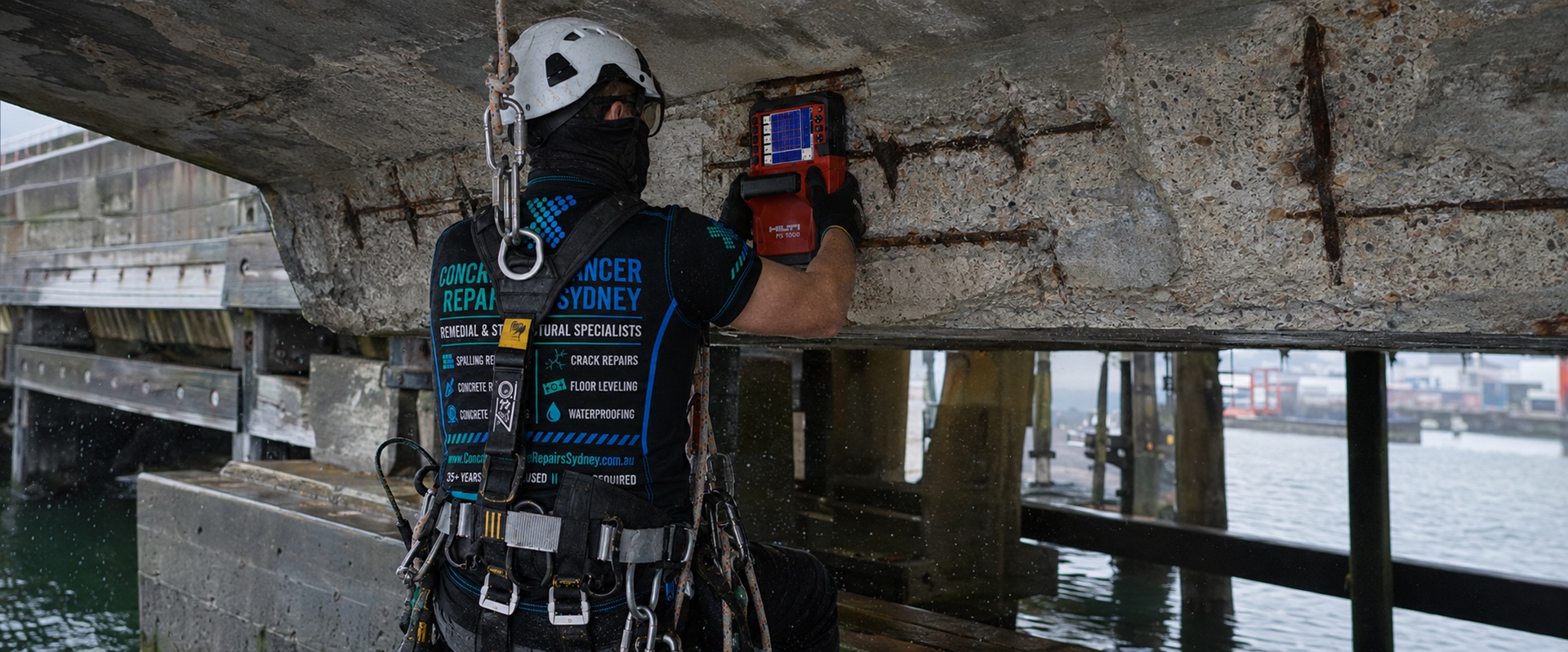 Project works — Major Marine Wharf & Terminal Concrete Cancer Remediation