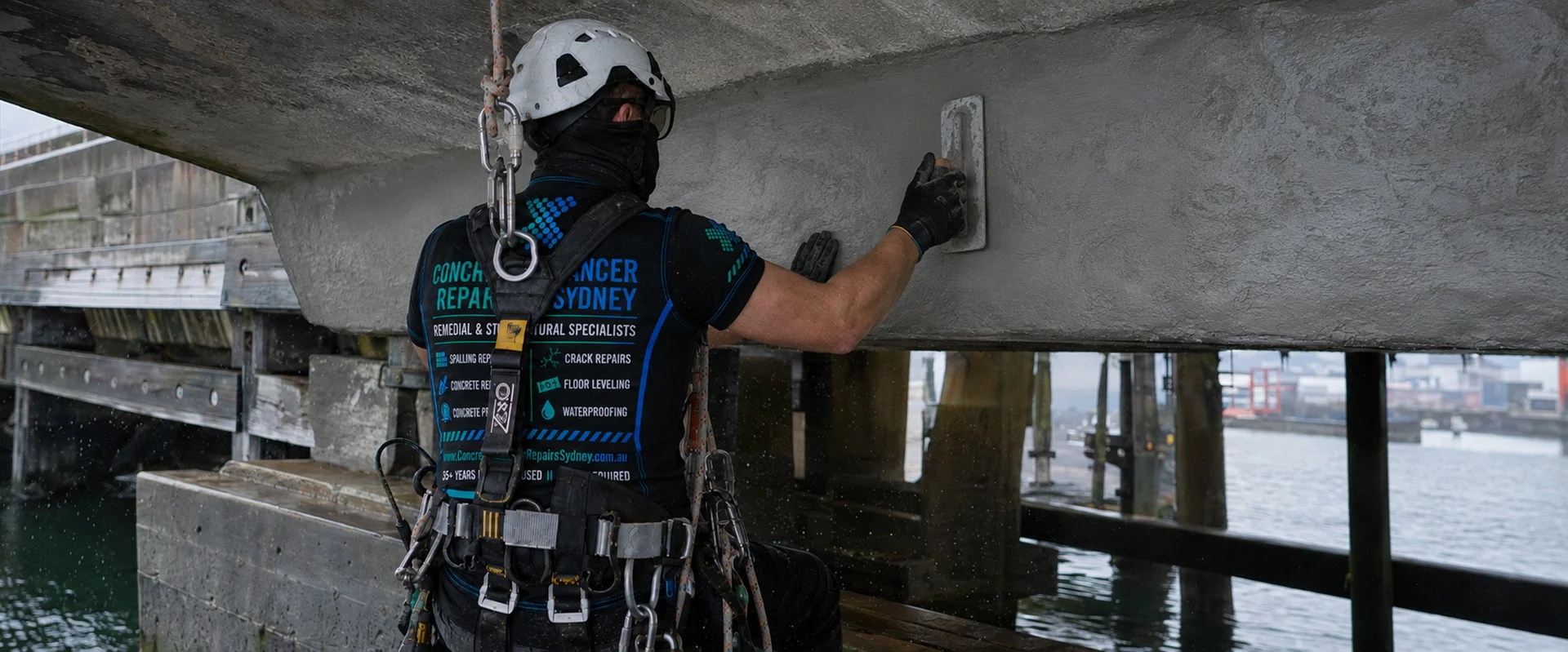 After repair — Major Marine Wharf & Terminal Concrete Cancer Remediation